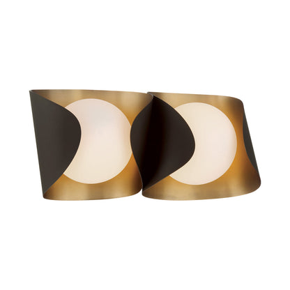 Flare Bath Vanity Light in Dark Bronze (2-Light).