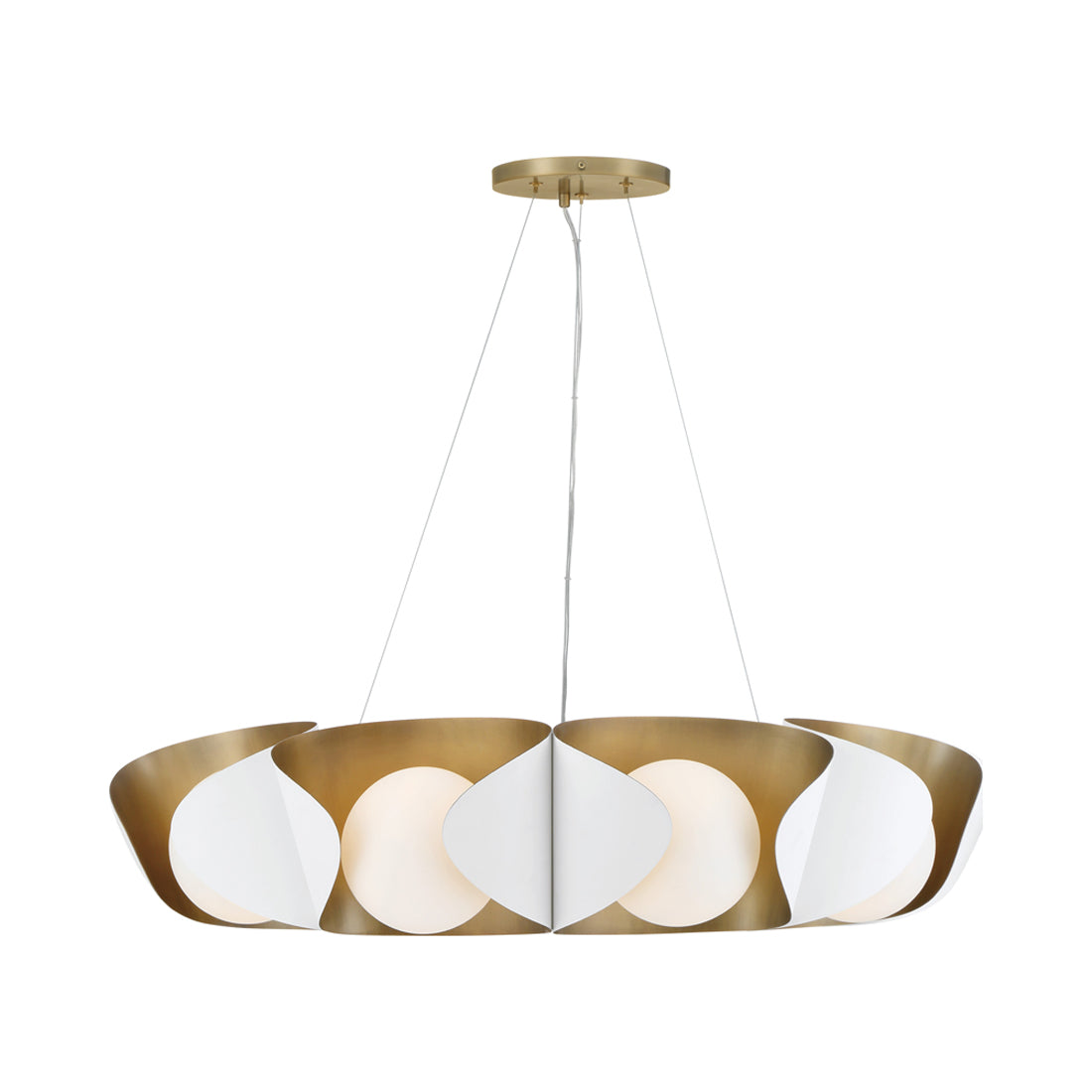 Flare Pendant Light in San White.