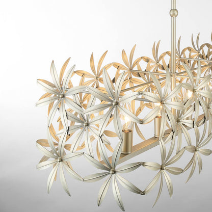 Flower Child Linear Pendant Light in Detail.