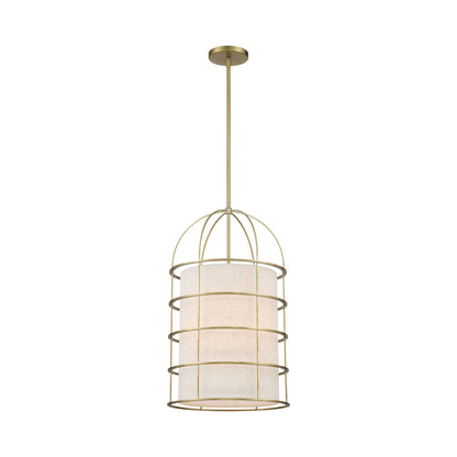 Gateway Park Pendant Light in Soft Brass.