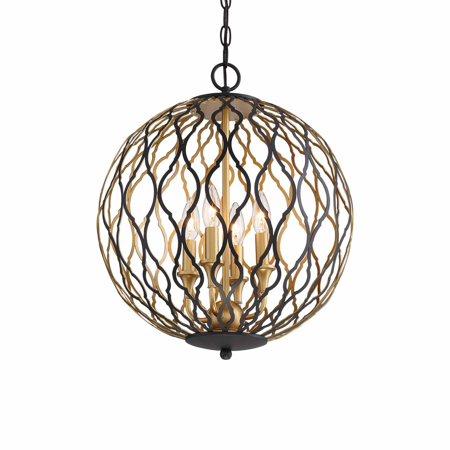 Gilded Glam Pendant Light (4-Light).