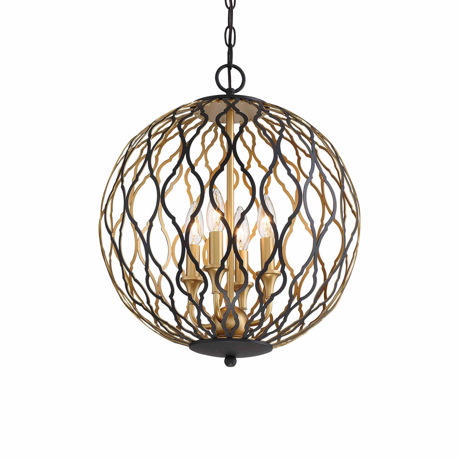 Gilded Glam Pendant Light (4-Light).