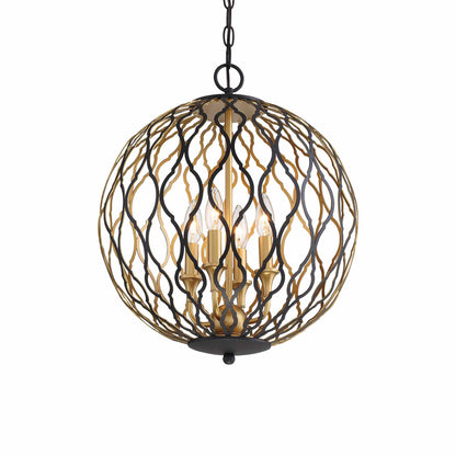 Gilded Glam Pendant Light (4-Light).