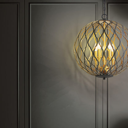 Gilded Glam Pendant Light in Detail.