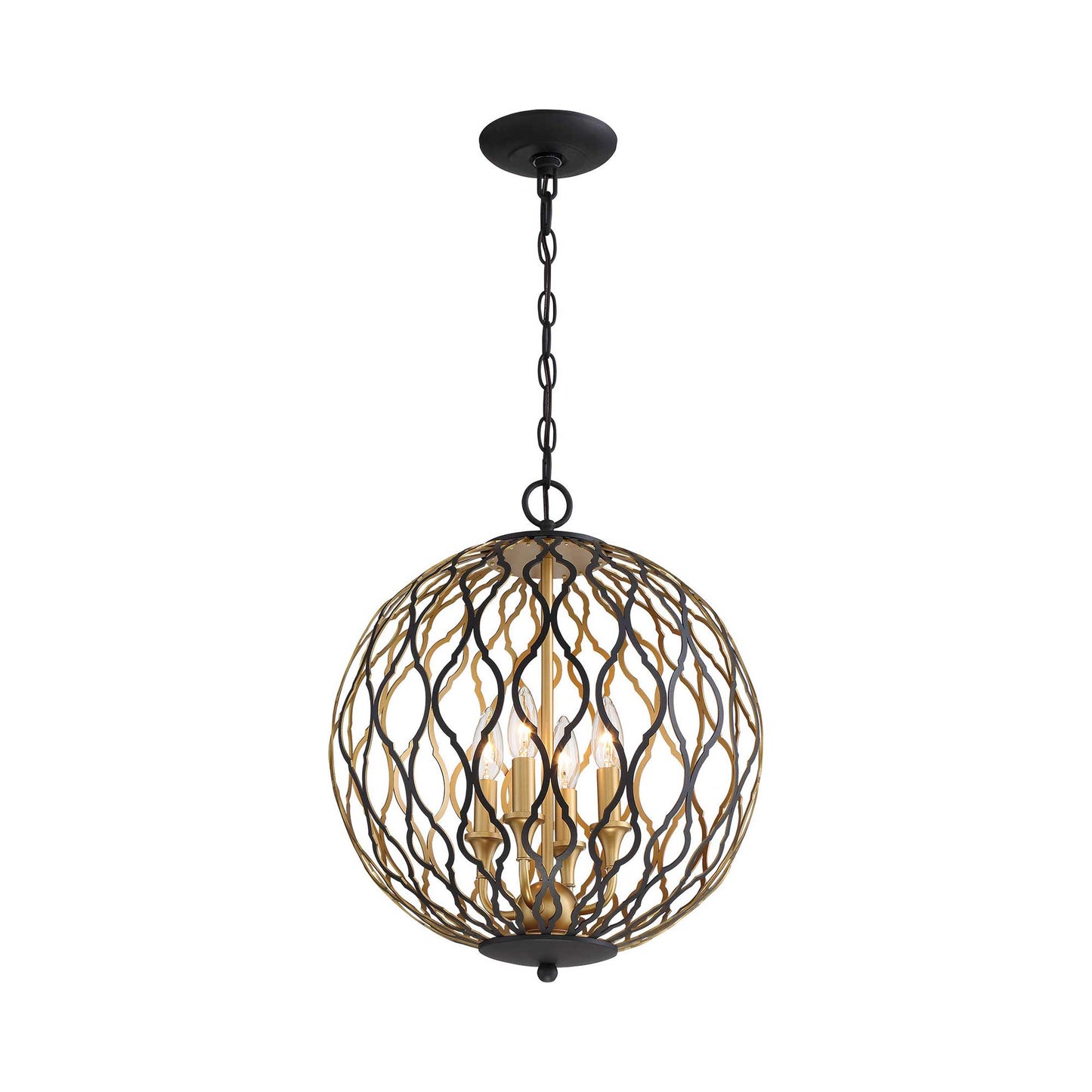 Gilded Glam Pendant Light in Detail.