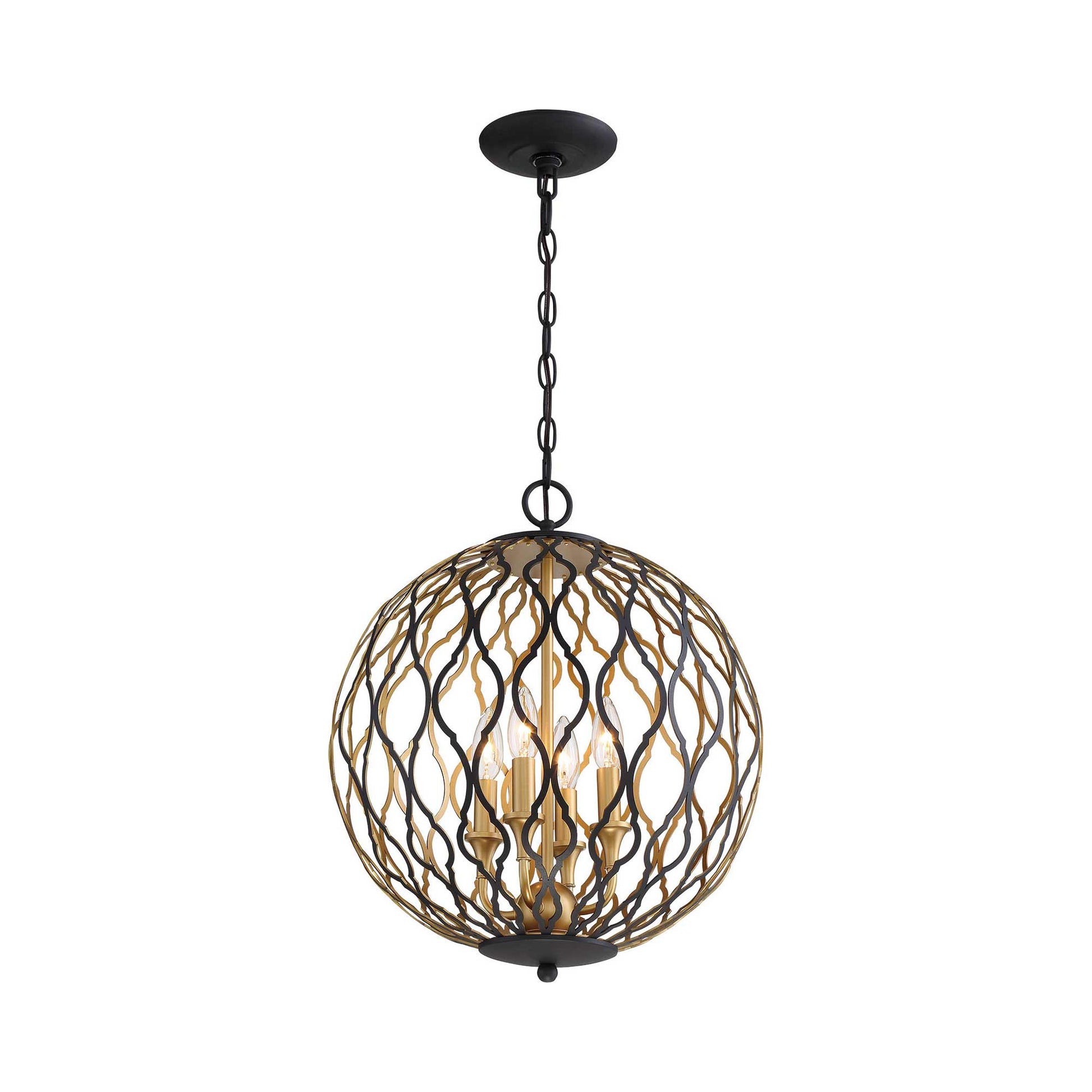 Gilded Glam Pendant Light in Detail.