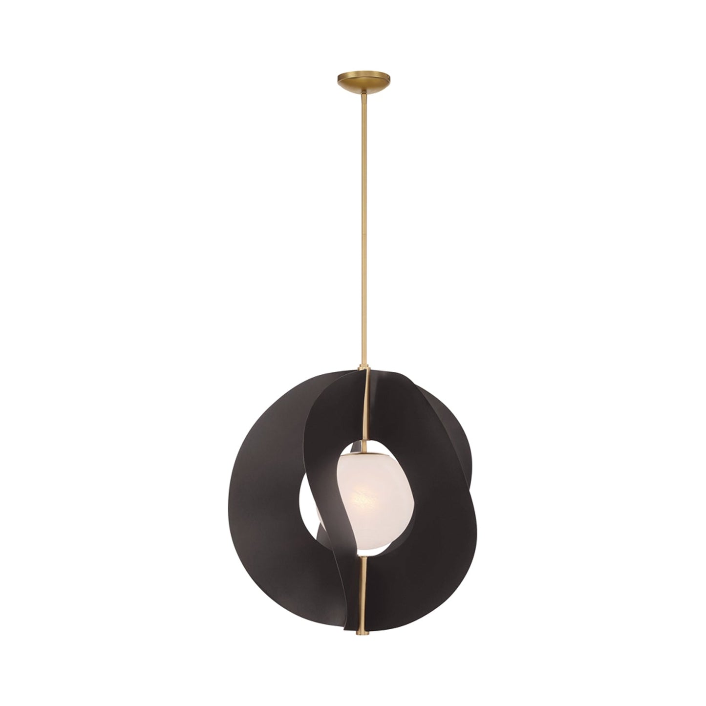Gloria Pendant Light in Dark Bronze/Legacy Brass.