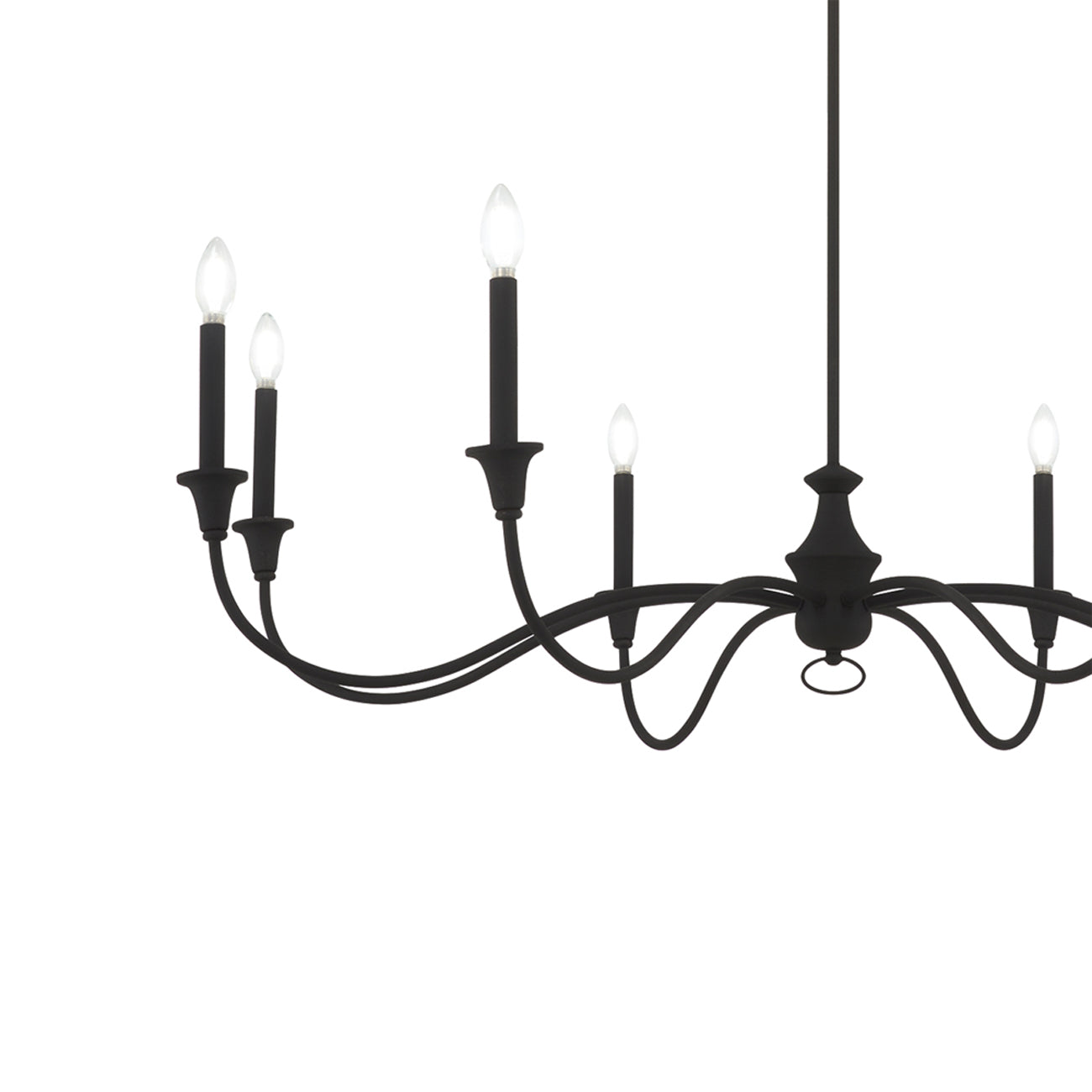 Halifax County Chandelier in Detail.