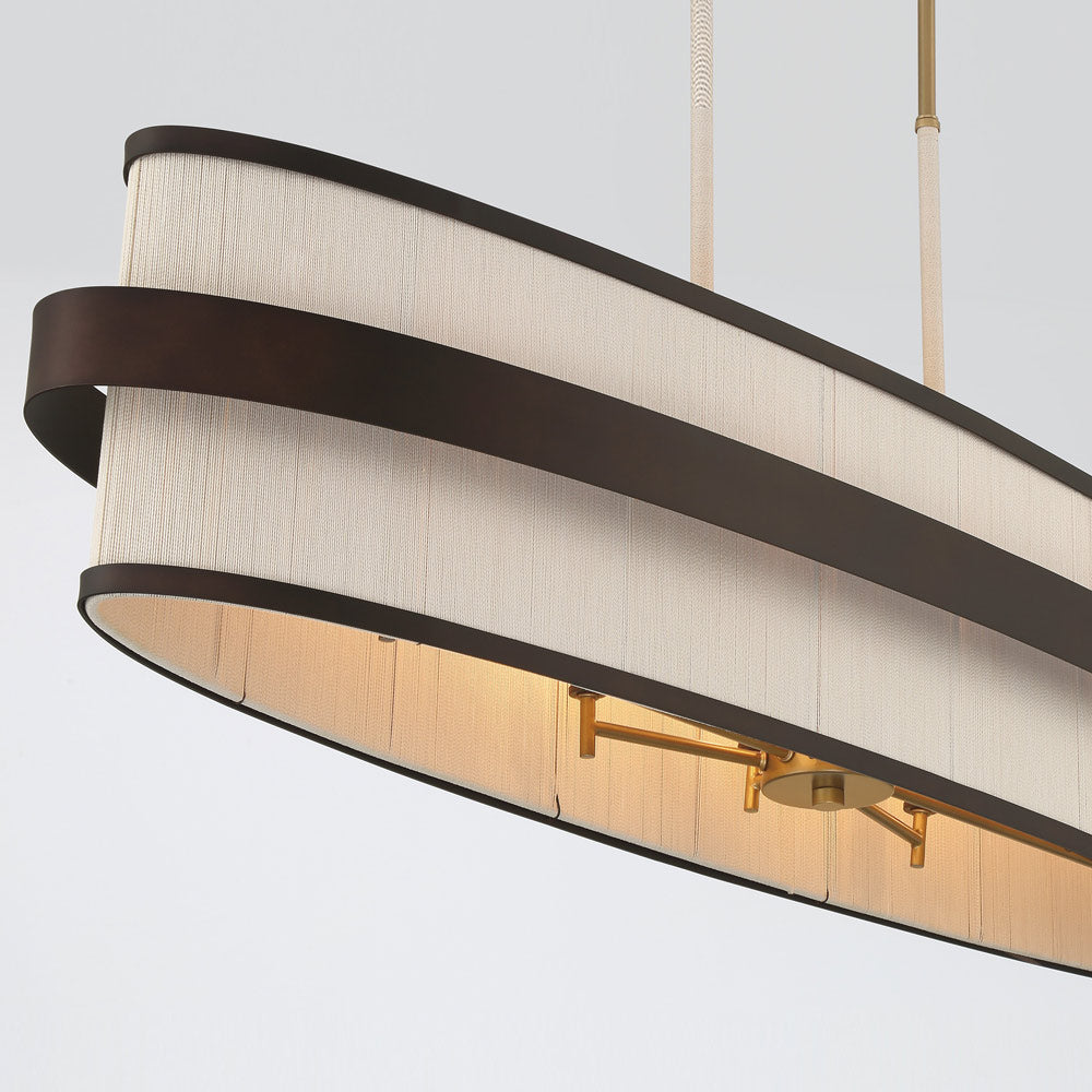 Harbor Wrap Linear Pendant Light in Detail.