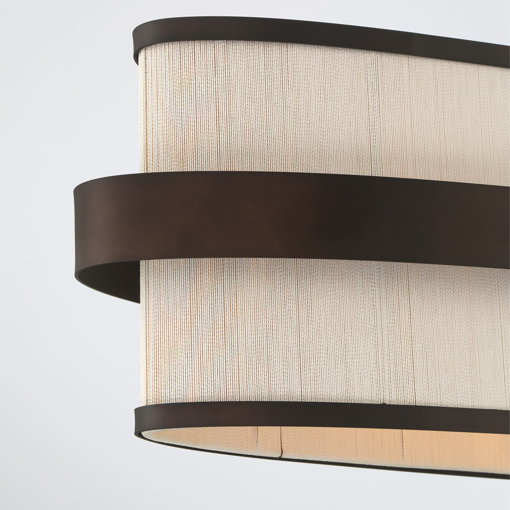 Harbor Wrap Linear Pendant Light in Detail.