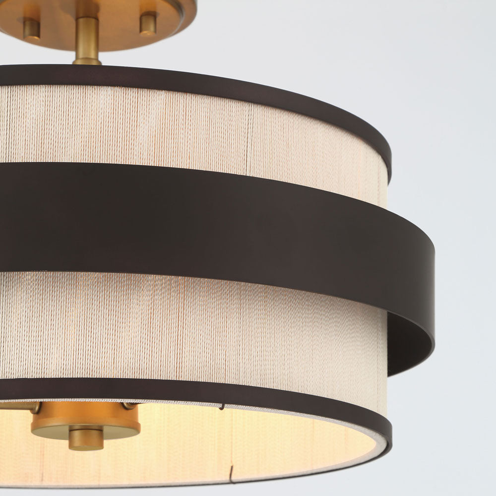 Harbor Wrap Semi Flush Mount Ceiling Light in Detail.
