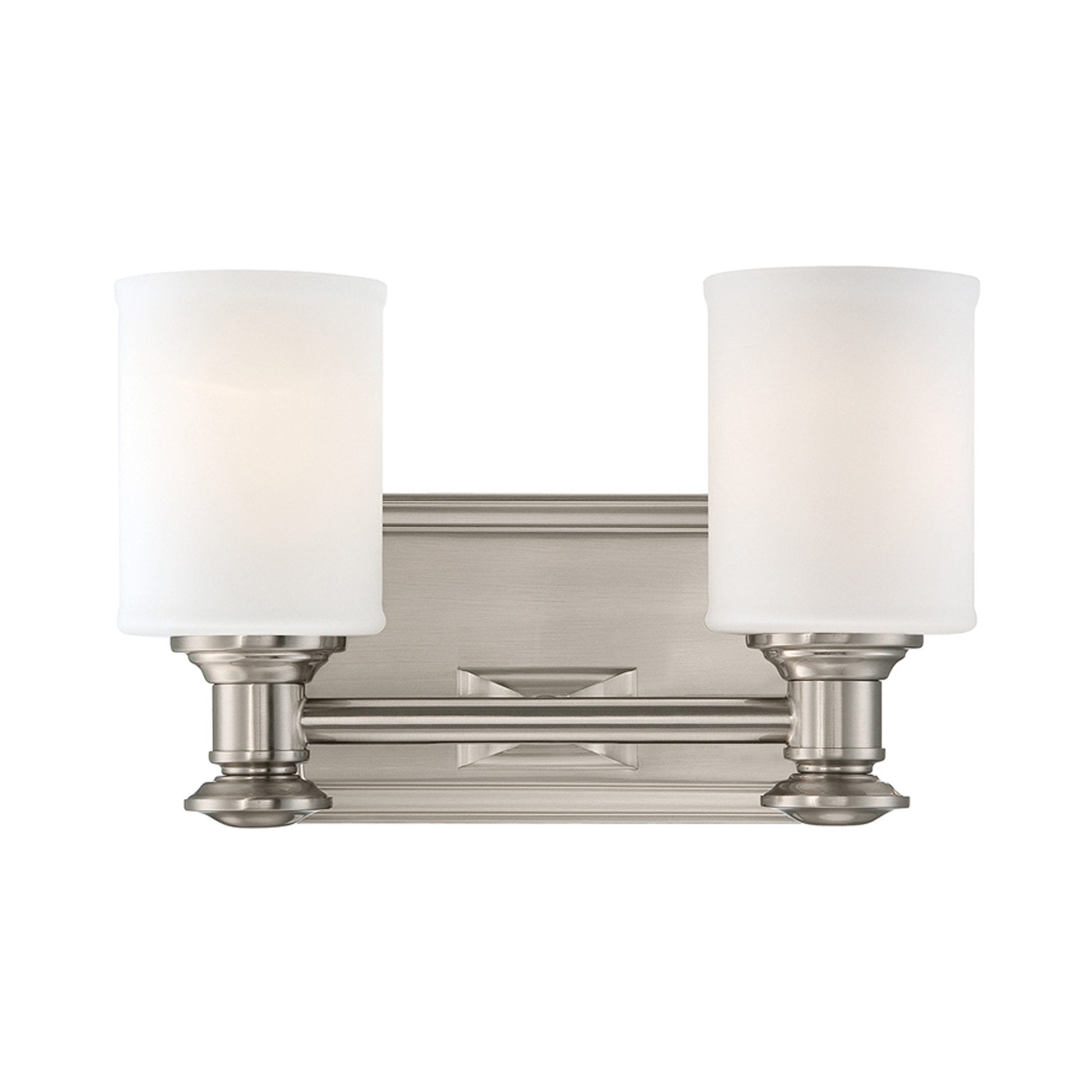 Harbour Point Bath Vanity Light in Brushed Nickel (2-Light).