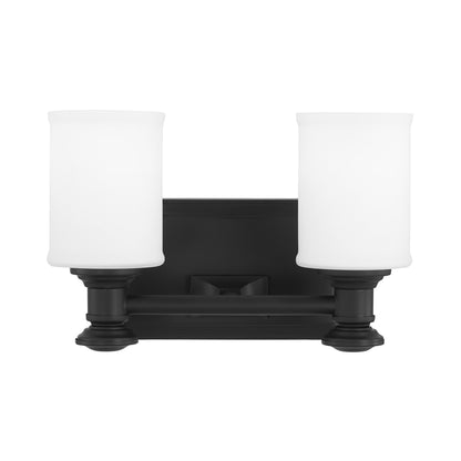 Harbour Point Bath Vanity Light in Coal (2-Light).