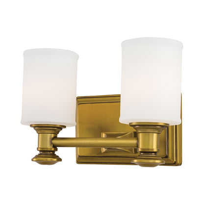 Harbour Point Bath Vanity Light in Liberty Gold (2-Light).