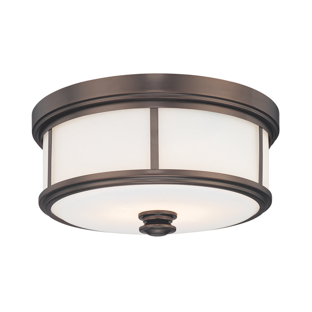Harbour Point Flush Mount Ceiling Light in Harbour Point Bronze.