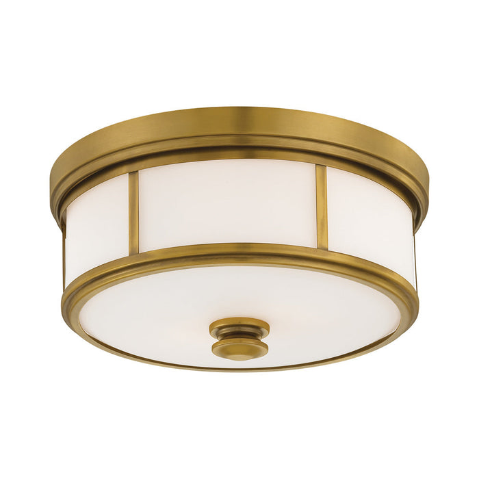 Harbour Point Flush Mount Ceiling Light in Liberty Gold.