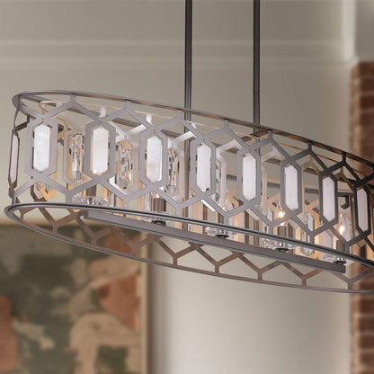 Hexly Linear Pendant Light in Detail.