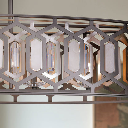Hexly Linear Pendant Light in Detail.