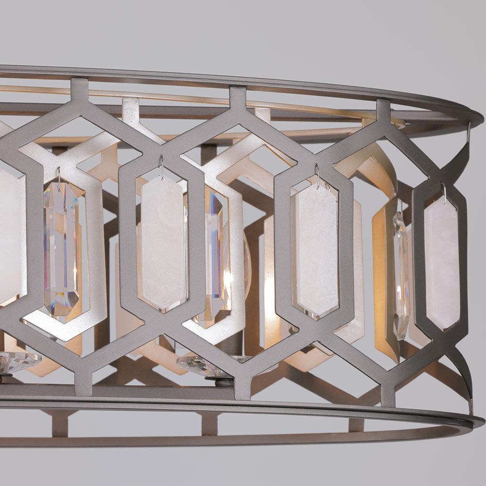 Hexly Linear Pendant Light in Detail.