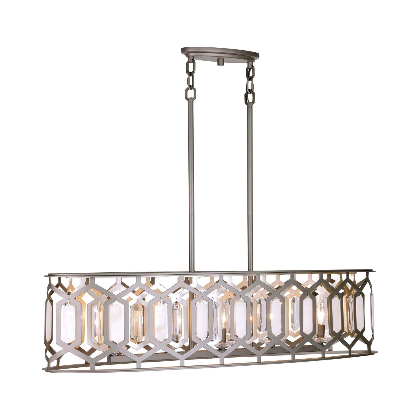 Hexly Linear Pendant Light in Detail.