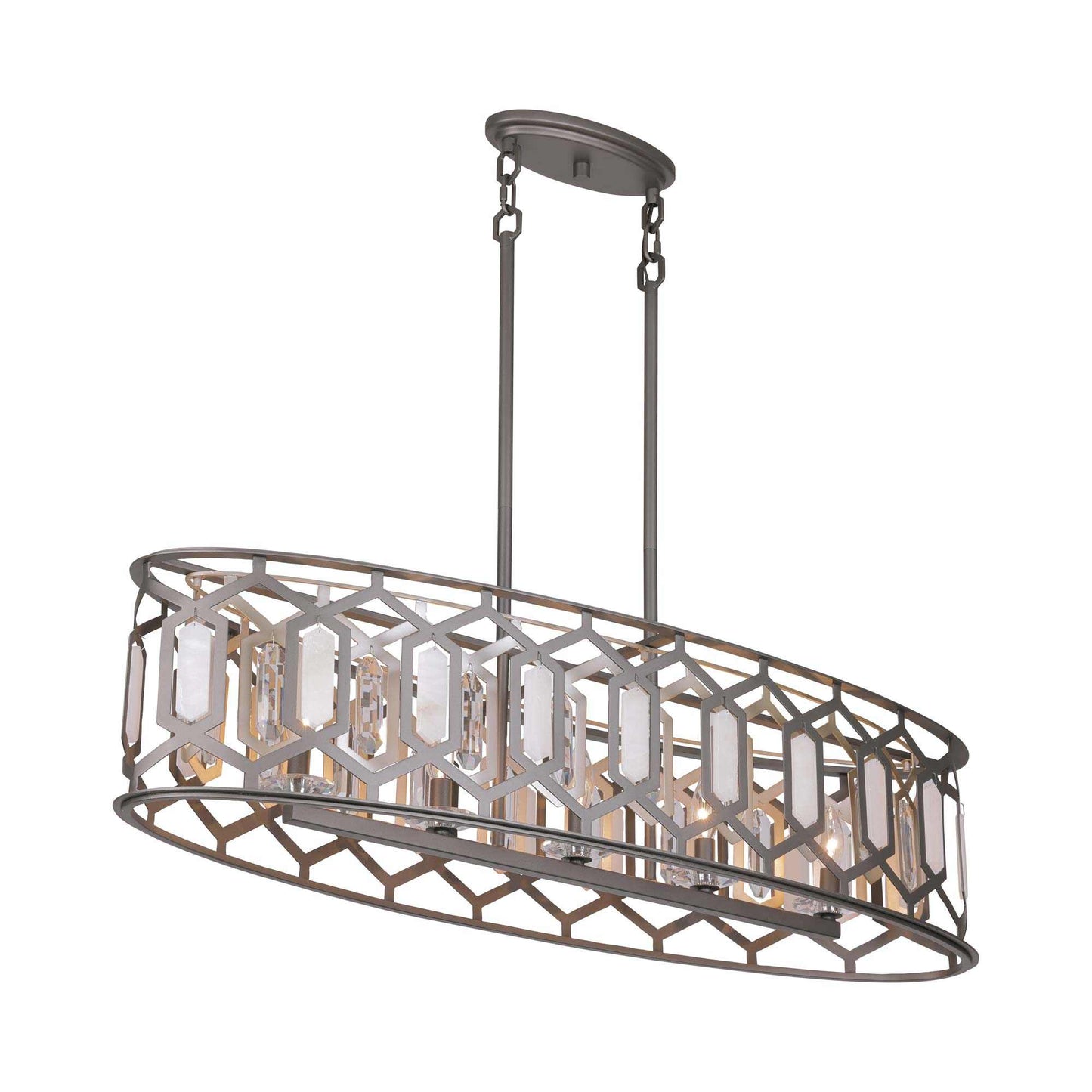 Hexly Linear Pendant Light in Detail.