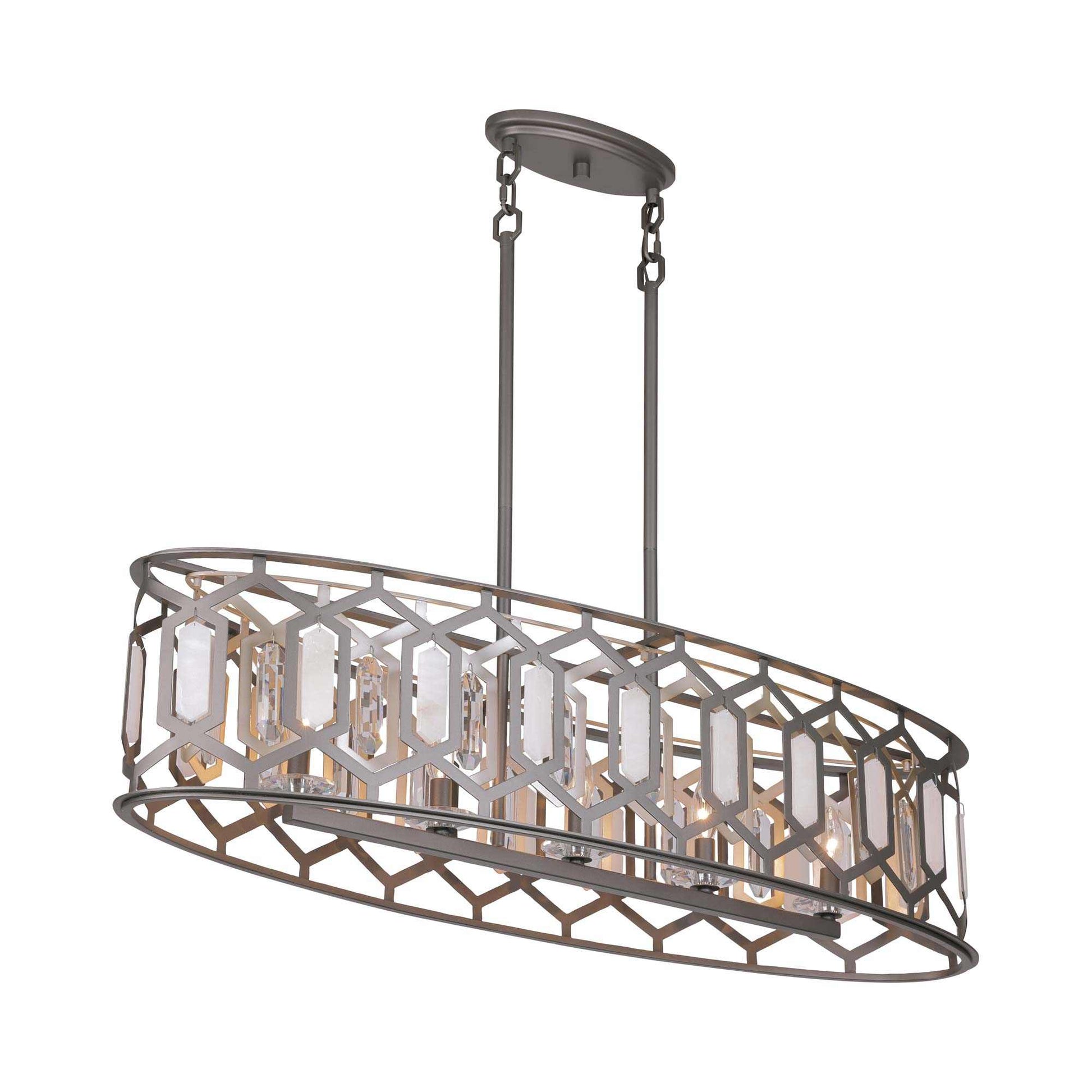 Hexly Linear Pendant Light in Detail.