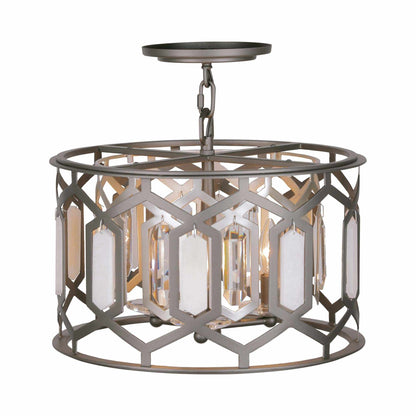 Hexly Semi Flush Mount Ceiling Light.