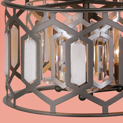Hexly Semi Flush Mount Ceiling Light in Detail.