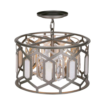 Hexly Semi Flush Mount Ceiling Light in Detail.