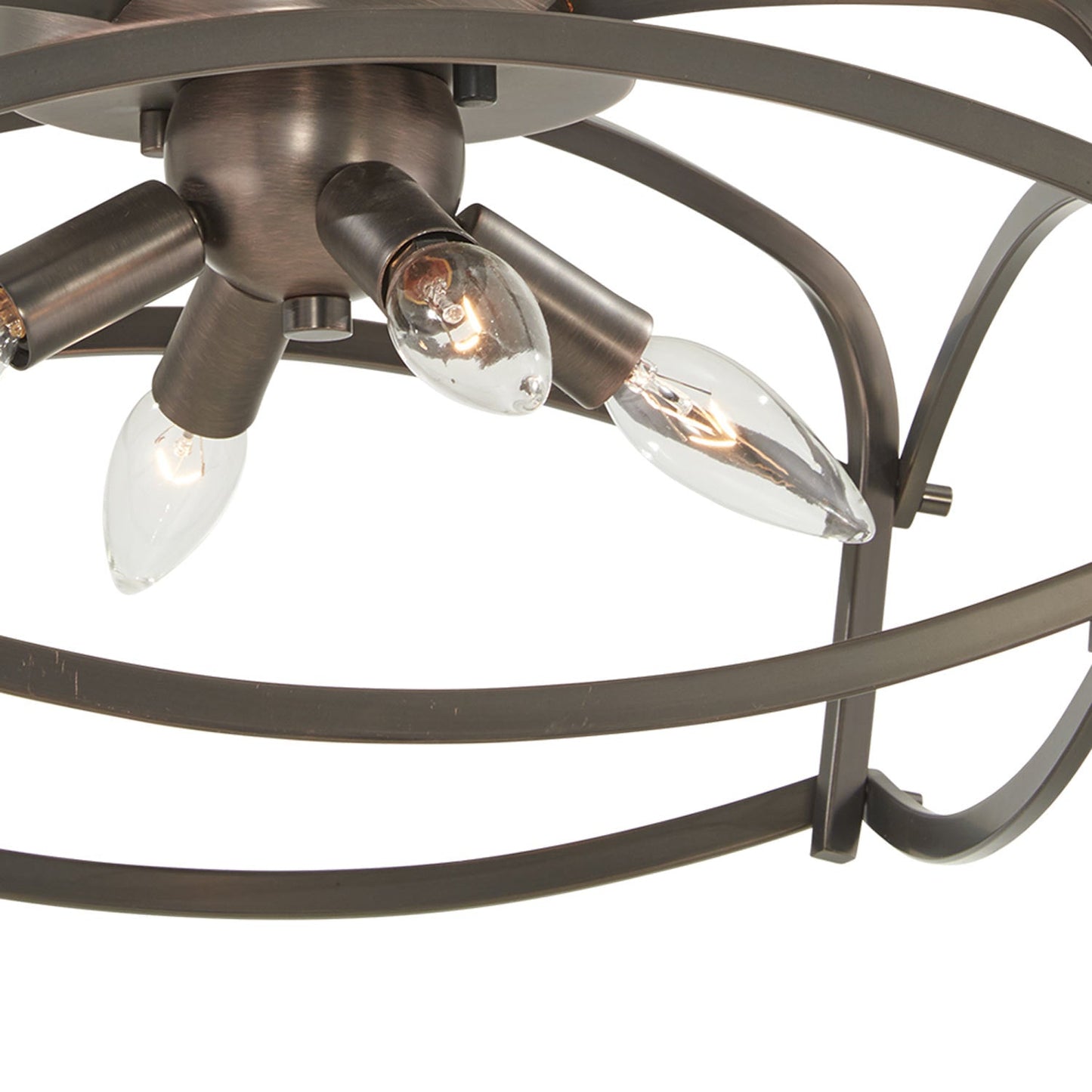 Jupiter's Canopy Flush Mount Ceiling Light in Detail.