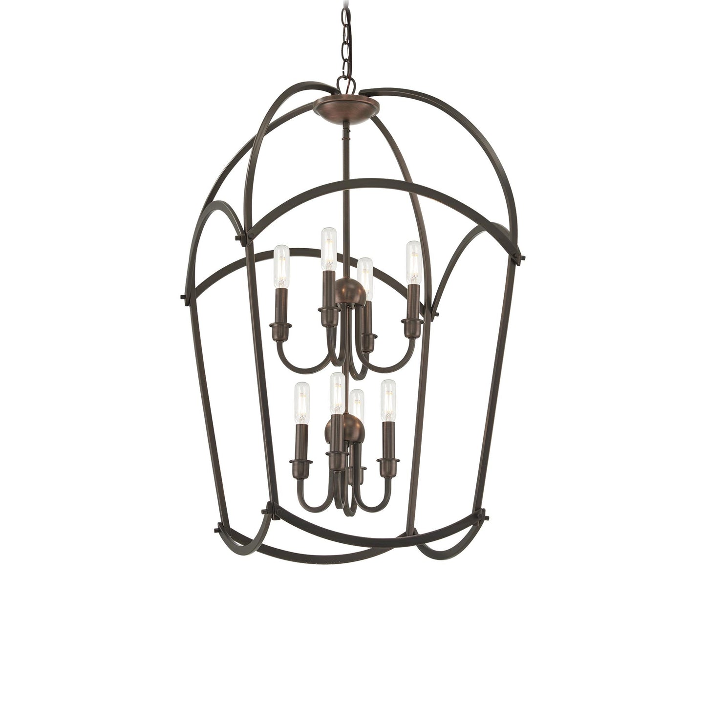 Jupiter's Canopy Pendant Light in Harvard Court Bronze (8-Light).