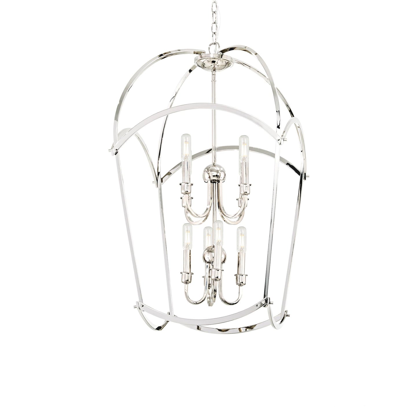 Jupiter's Canopy Pendant Light in Polished Nickel (8-Light).
