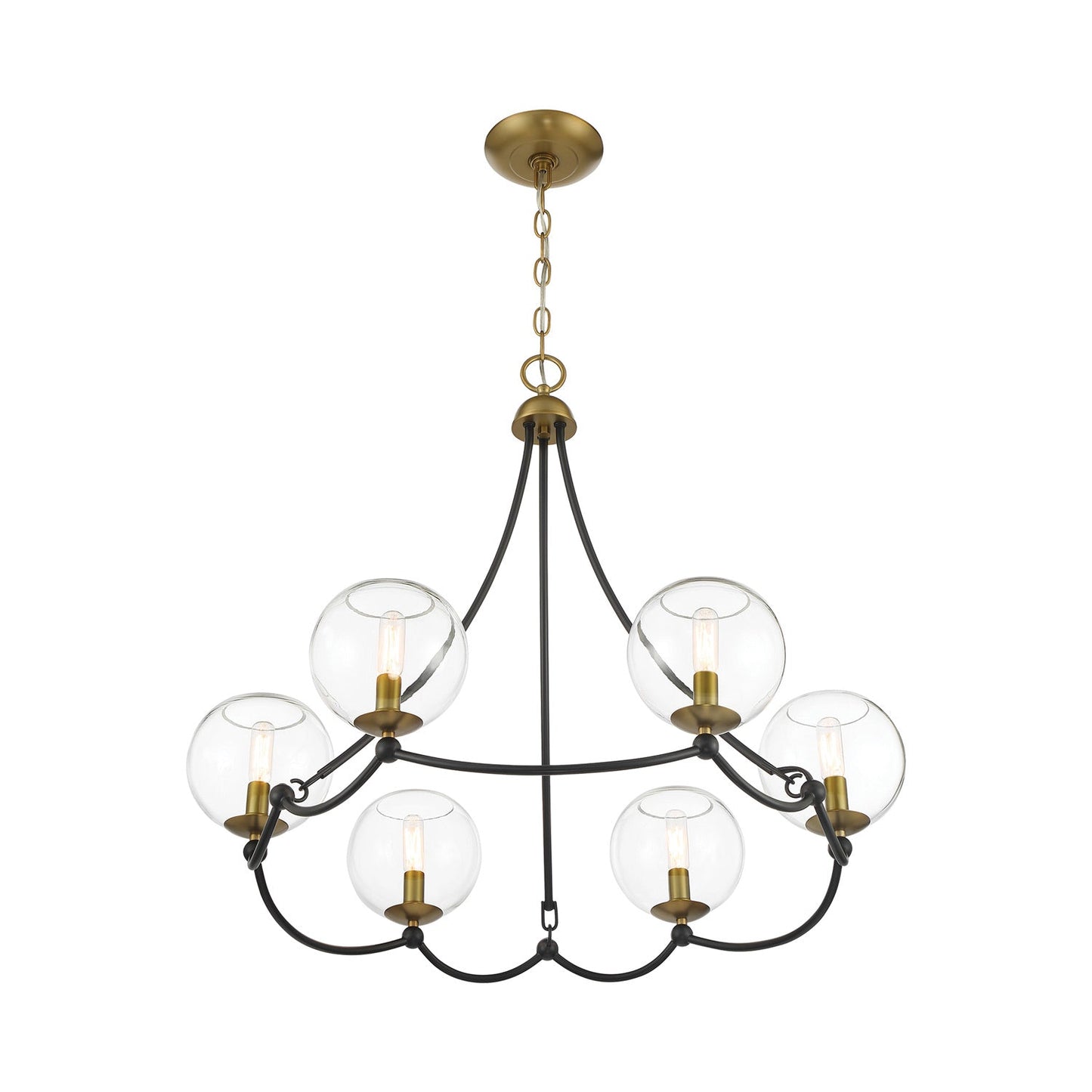 Kearney Park Chandelier in Detail.