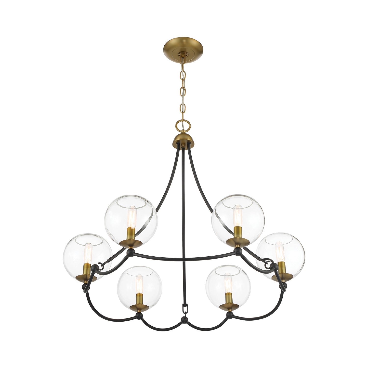 Kearney Park Chandelier in Detail.