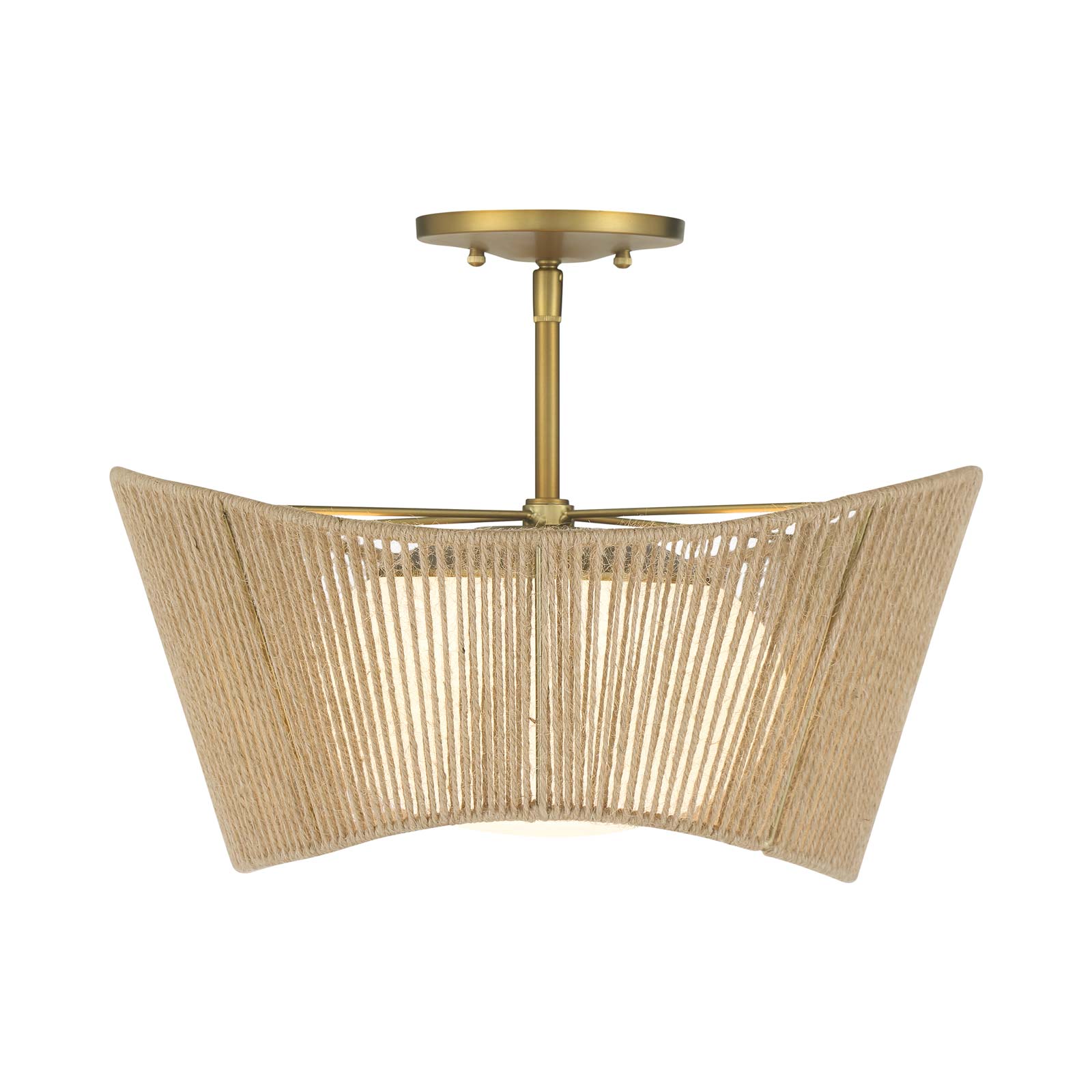 Key Largo Semi Flush Mount Ceiling Light in Detail.