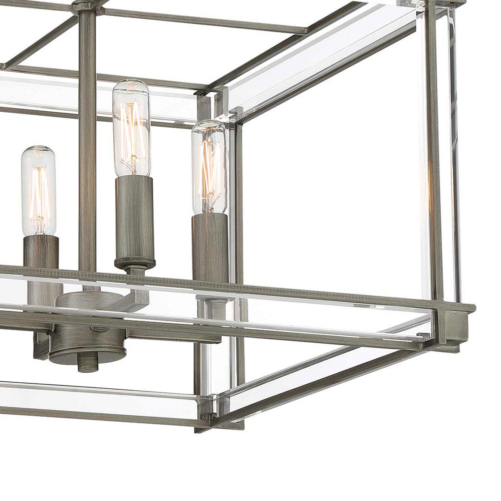 Langen Square Semi Flush Mount Ceiling Light in Detail.