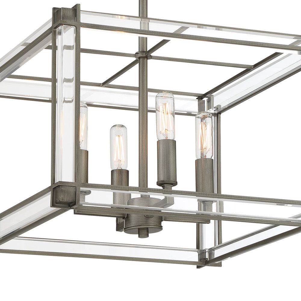 Langen Square Semi Flush Mount Ceiling Light in Detail.