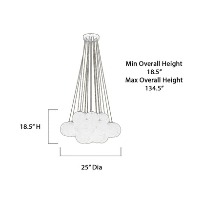 Langford Pendant Light - line drawing.