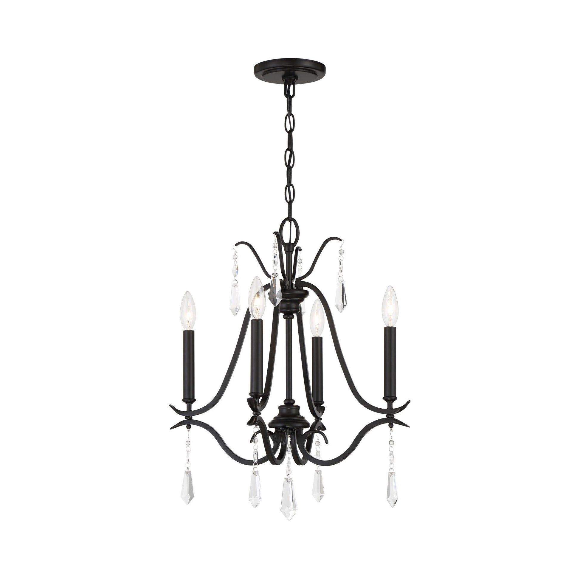 Laurel Estate Chandelier in Coal (4-Light).