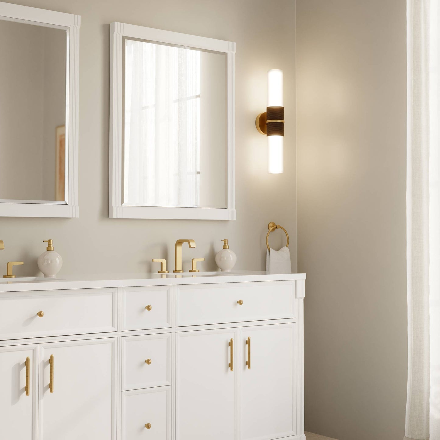 Linthor Wall Light in bathroom.