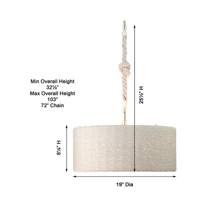 Lodelle Pendant Light - line drawing.