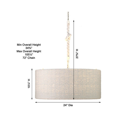 Lodelle Pendant Light - line drawing.