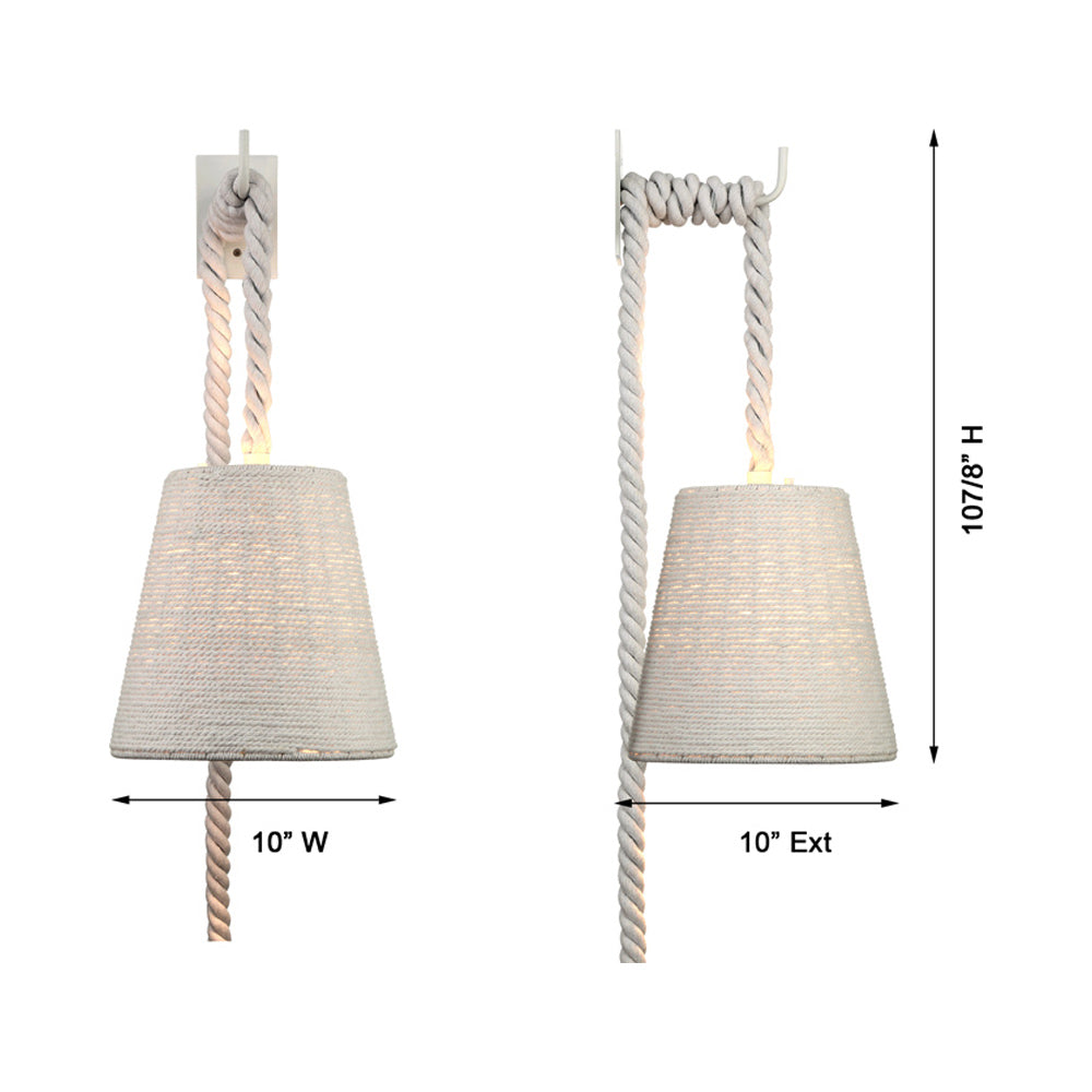 Lodelle Wall Light - line drawing.