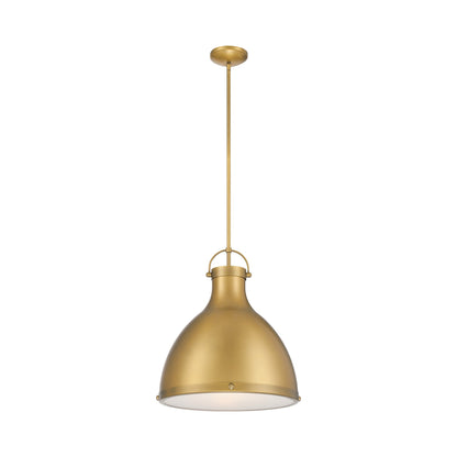Lynk Pendant Light in Legacy Brass.
