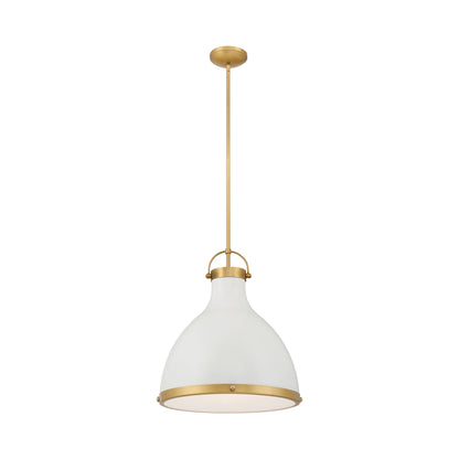 Lynk Pendant Light in Off White Cream.
