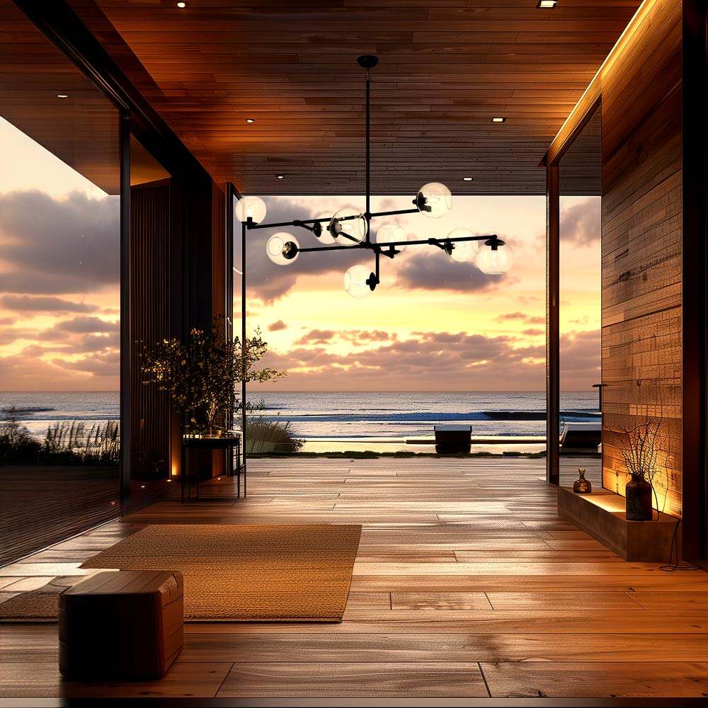 Millikan 1895 Pendant Light in Outside Area.