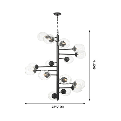 Millikan Pendant Light - line drawing.