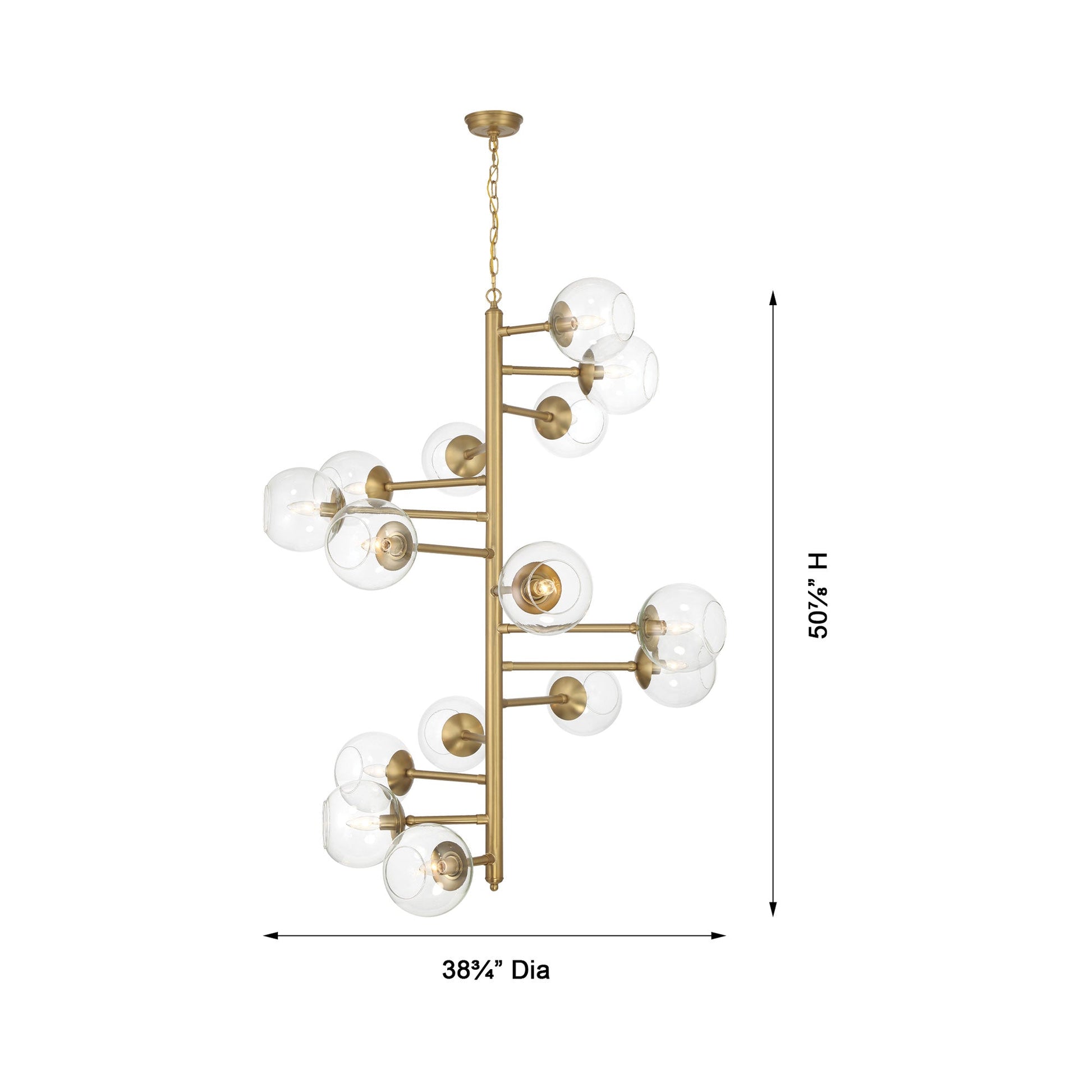 Millikan Pendant Light - line drawing.