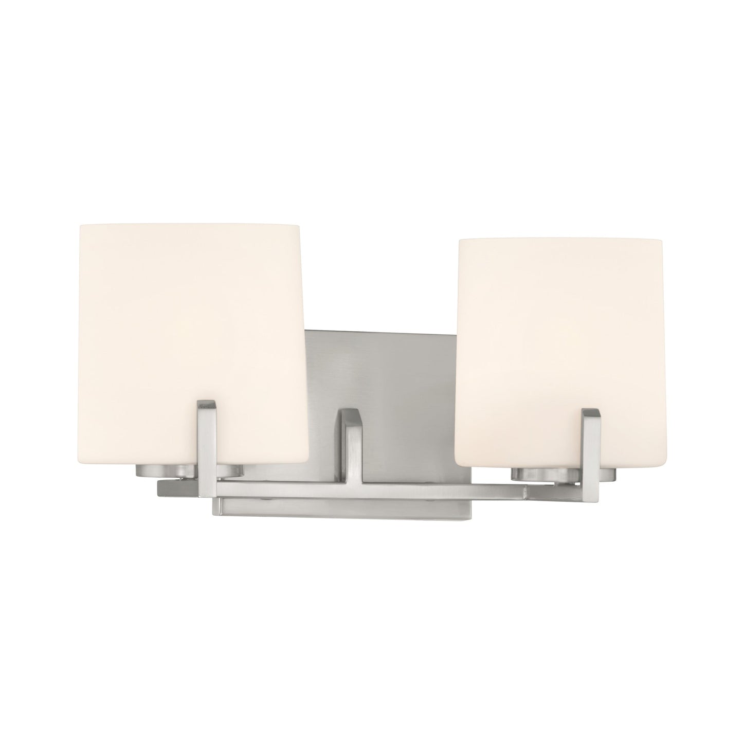 Mirelle Bath Vanity Light in Brushed Nickel (2-Light).