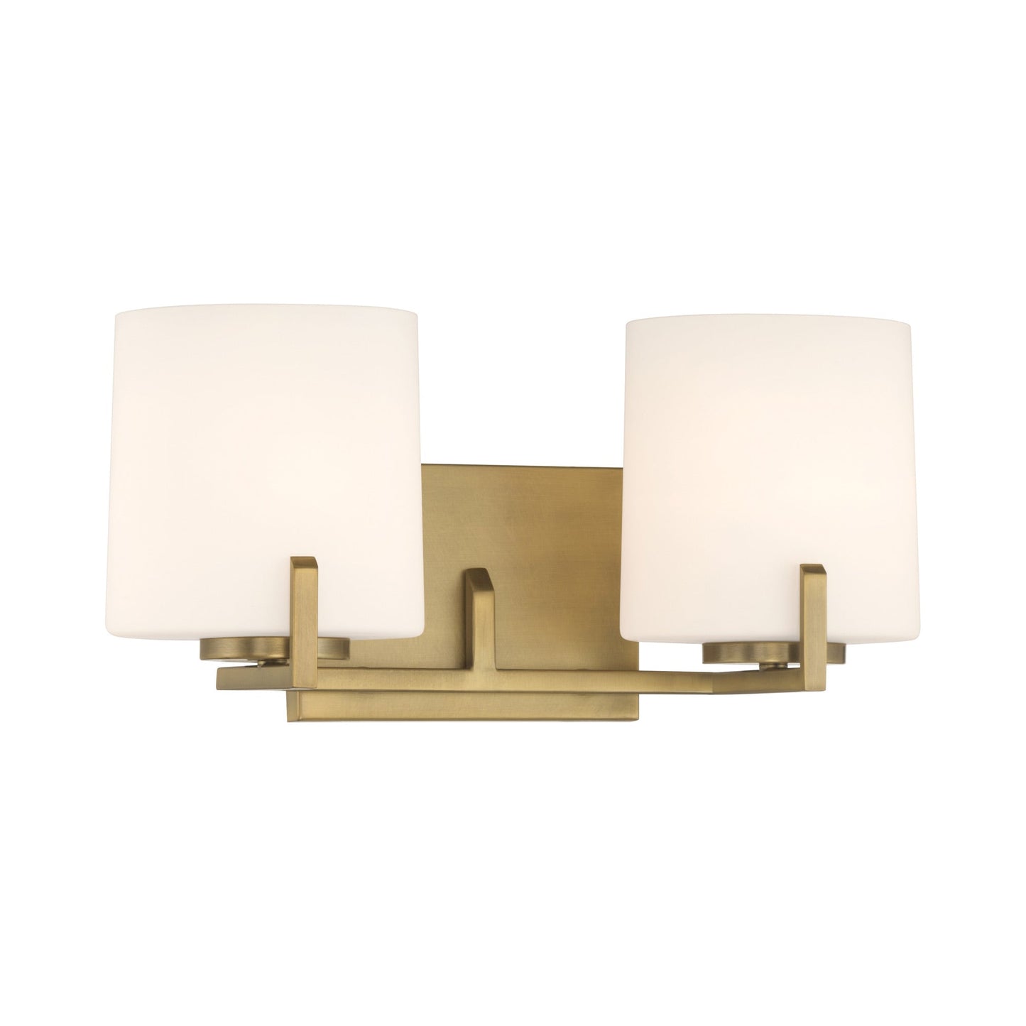 Mirelle Bath Vanity Light in Legacy Brass (2-Light).